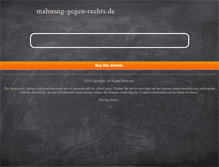 Tablet Screenshot of mahnung-gegen-rechts.de